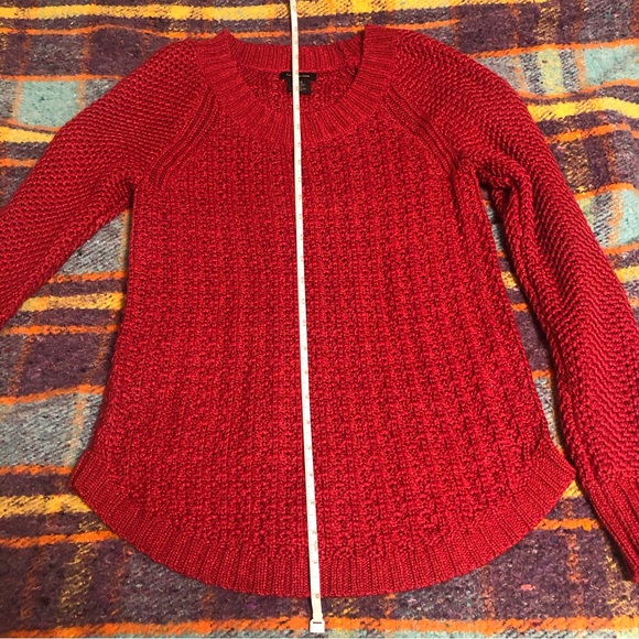 Calvin Klein Red long Sleeve Cable Knit Sweater - Picture 14 of 15